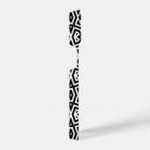 Modernes Chic Black & White Geometric-Muster iPhone Hülle (Rechte Seite)