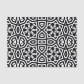 Modernes Chic Black & White Geometric-Muster Seidenpapier (Vorderseite)
