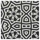 Modernes Chic Black & White Geometric-Muster Stoff (Muster)