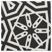 Modernes Chic Black & White Geometric-Muster Stoff (Nahaufnahme)