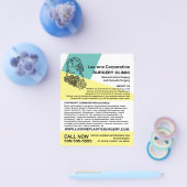 Modernes Chic-Blumenmodell, plastischer Chirurg/Op Flyer (Einzeln)