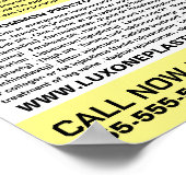 Modernes Chic-Blumenmodell, plastischer Chirurg/Op Poster (Ecke)