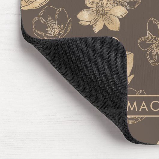 Modernes Chic Boho Gold Foil Muster Mousepad (Ecke)