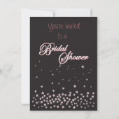 Modernes Chic Brautparty Cocktail Party lädt ein Einladung (Rückseite)