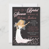 Modernes Chic Brautparty Cocktail Party lädt ein Einladung (Vorderseite)