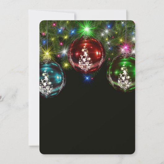 Modernes Chic Corporate Weihnachts-Party Einladung (Rückseite)