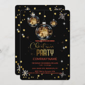 Modernes Chic Corporate Weihnachts-Party Einladung (Vorne/Hinten)