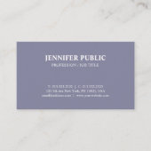 Modernes Chic Design Lila Violet Kreativ Schlicht Visitenkarte (Vorderseite)