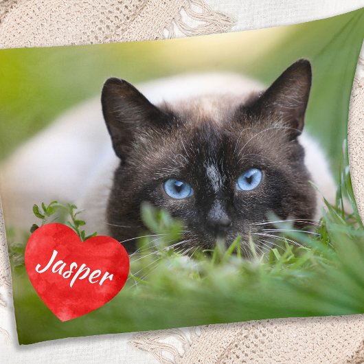 Modernes Chic Foto Personalisiert Cat Lover Fleecedecke