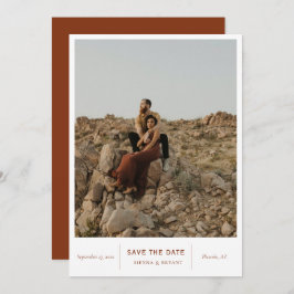 Modernes Chic-Foto Save The Date