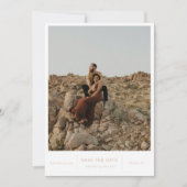 Modernes Chic-Foto Save The Date (Vorderseite)