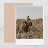 Modernes Chic-Foto Save The Date (Vorne/Hinten)