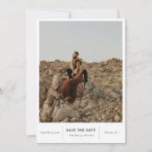 Modernes Chic-Foto Save The Date (Vorderseite)