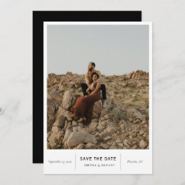 Modernes Chic-Foto Save The Date