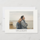 Modernes Chic-Foto Save The Date (Rückseite)