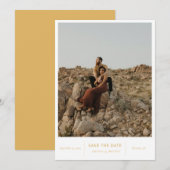 Modernes Chic-Foto Save The Date (Vorne/Hinten)