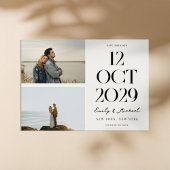 Modernes Chic-Foto Save The Date
