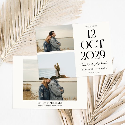Modernes Chic-Foto Save The Date