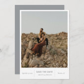 Modernes Chic-Foto Save The Date (Vorne/Hinten)