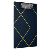 Modernes Chic Gold Metal Geometric Muster Klemmbrett (Rechts)