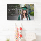 Modernes Chic H Foto 2 Graduate Banner - Schwarz (Insitu)