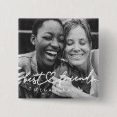 Modernes Chic Herzstück Beste Freunde Besties BEST Button (Vorderseite)