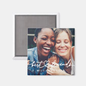 Modernes Chic Herzstück Beste Freunde Besties BEST Magnet (Vorderseite/Rückseite)