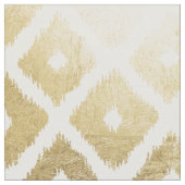 Modernes Chic-Imitat-Goldblatt ikat Muster Stoff (Nahaufnahme)