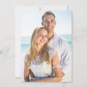 Modernes Chic Lilac Heart Foto Couple Wedding (Vorderseite)