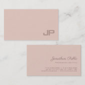 Modernes Chic Monogram Schlicht Beruflich Luxus Visitenkarte (Vorne/Hinten)