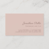 Modernes Chic Monogram Schlicht Beruflich Luxus Visitenkarte (Rückseite)