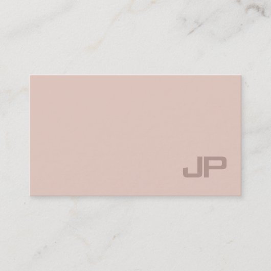 Modernes Chic Monogram Schlicht Beruflich Luxus Visitenkarte (Vorderseite)