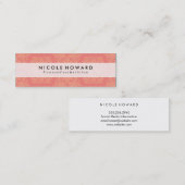 Modernes Chic-Muster Mini Visitenkarte (Vorne/Hinten)