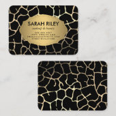 Modernes Chic-Muster Visitenkarte (Vorne/Hinten)