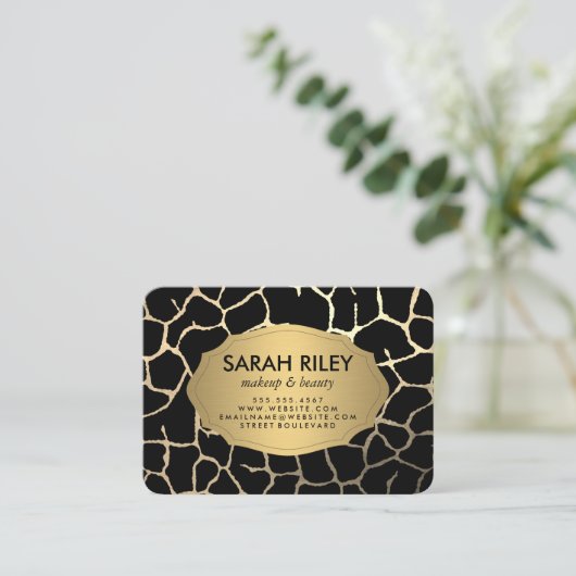 Modernes Chic-Muster Visitenkarte (Stehend Vorderseite)