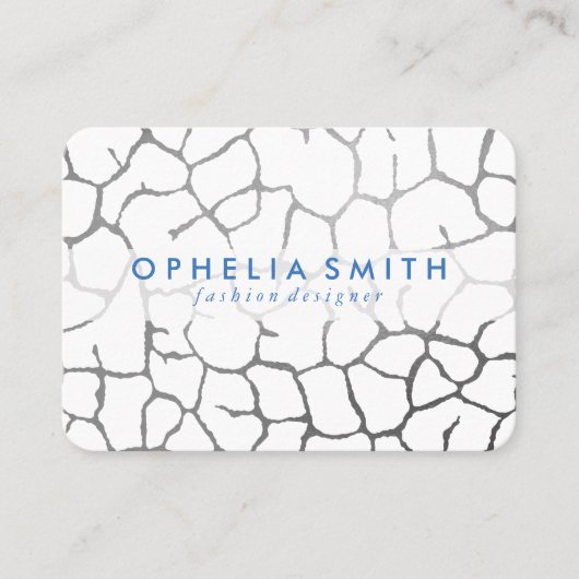 Modernes Chic-Muster Visitenkarte (Vorderseite)