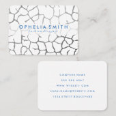 Modernes Chic-Muster Visitenkarte (Vorne/Hinten)