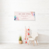 Modernes Chic Pastel Alcohol Ink Banner (Insitu)