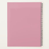 Modernes Chic Pink & White Appointing Book Planer (Rückseite)