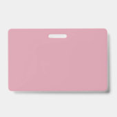 Modernes Chic Rosa, Weiß und Schwarz Ausweis (Rückseite)