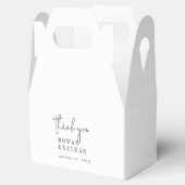 Modernes Chic Schwarz und Weiß Vielen Dank für Ihr Geschenkschachtel (Geöffnet)