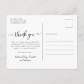 Modernes Chic Script Baby 3 Foto Collage Vielen Da Postkarte (Rückseite)