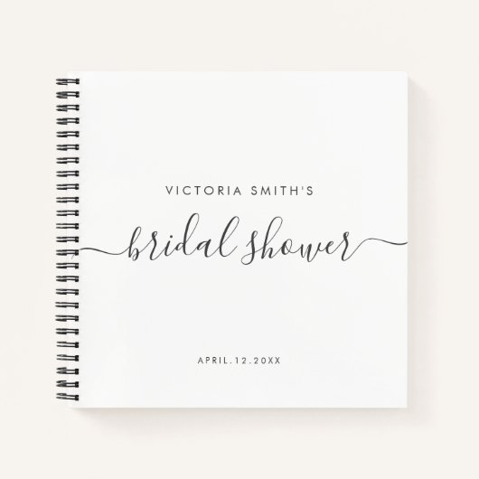 Modernes Chic Script Brautparty Bridesmaid Notizblock (Vorderseite)