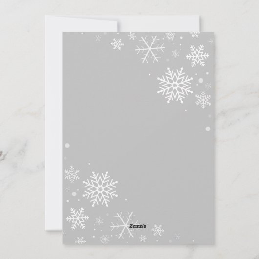 Modernes Chic Script frohe Weihnachten Ein Foto (Rückseite)