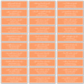 Modernes Chic Script für die Hochzeitsgäste Aufkleber (Vorderseite)