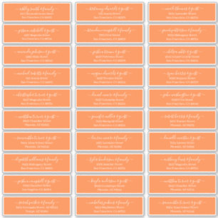 Modernes Chic Script für die Hochzeitsgäste Aufkleber