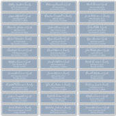 Modernes Chic Script für die Hochzeitsgäste Aufkleber (Vorderseite)