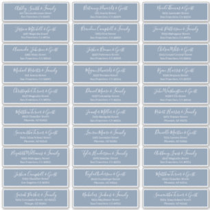 Modernes Chic Script für die Hochzeitsgäste Aufkleber