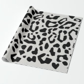 Modernes Chic Snow Leopard Tierdruckmuster Geschenkpapier (Ungerollt)