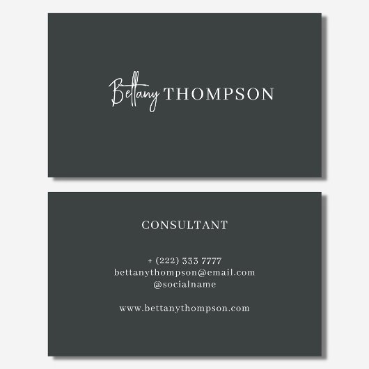 Modernes Chic-Syndrom Visitenkarte